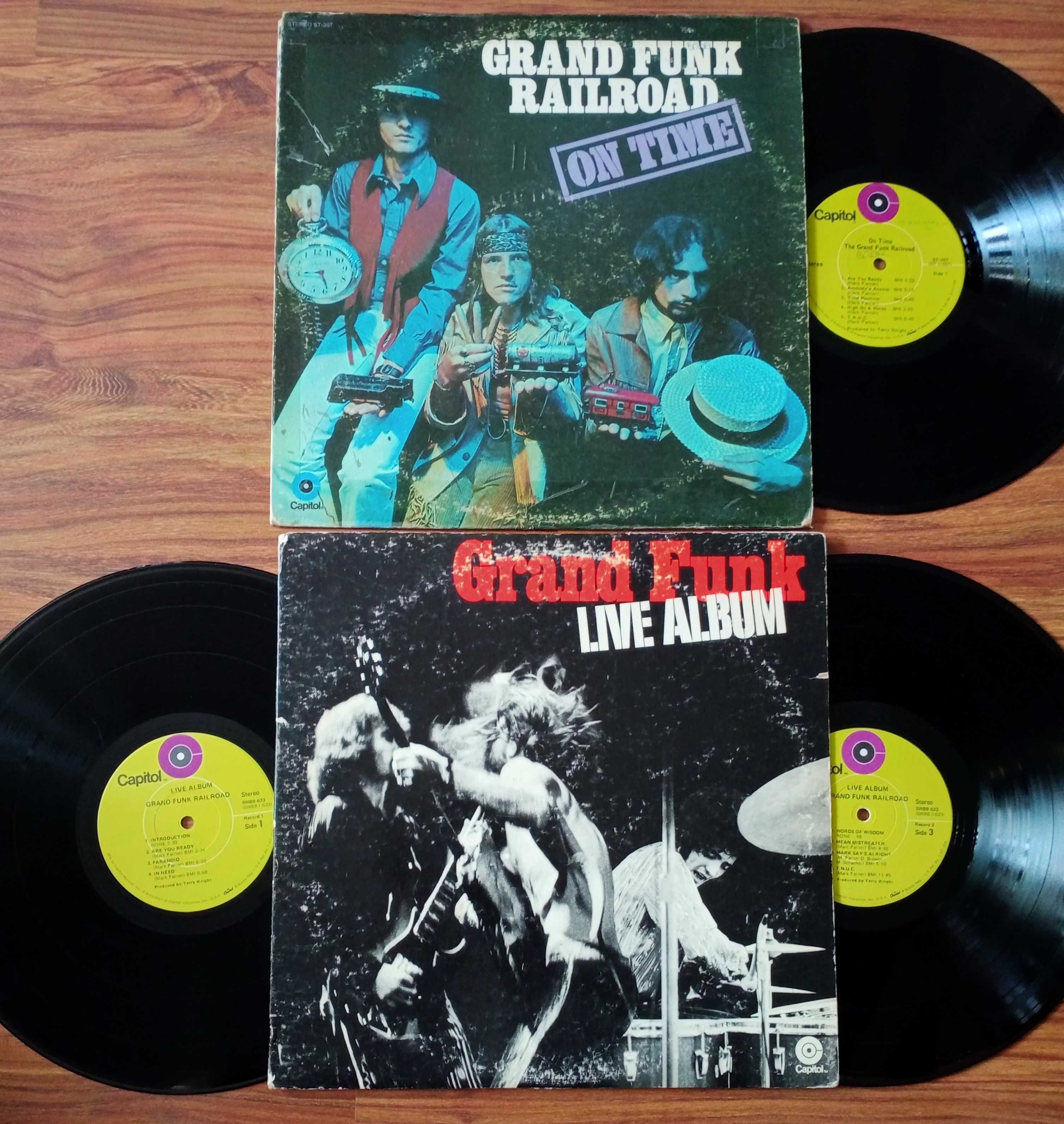 Grand Funk :  2 szt.  – Live Album , Railroad ,