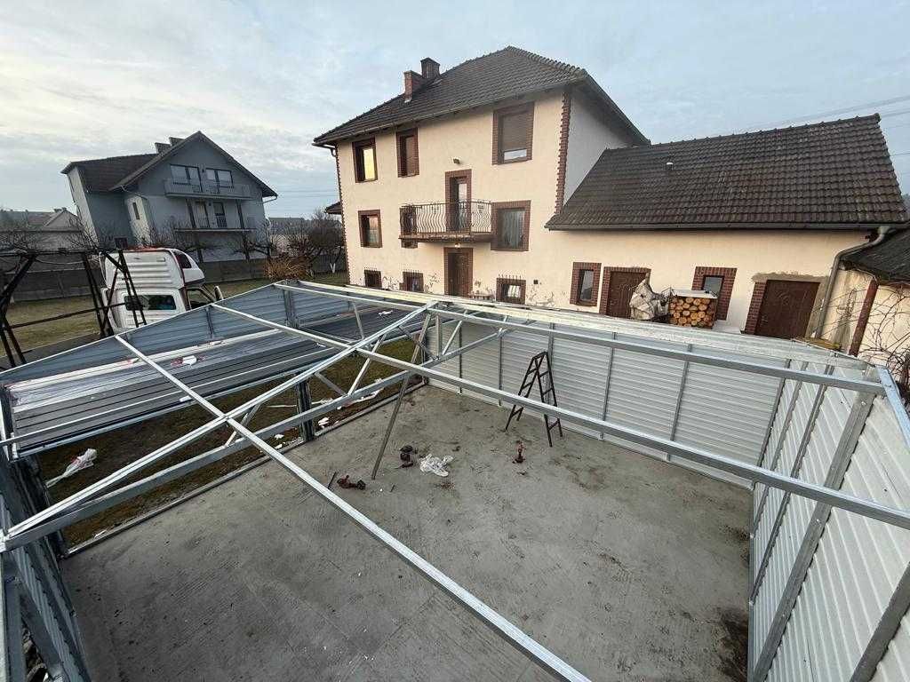 Garaż Blaszany Akryl 8x6 Drewnopodobny 9x6 7x7 6x6 6x7 7x7 4x6 4x5 5x5