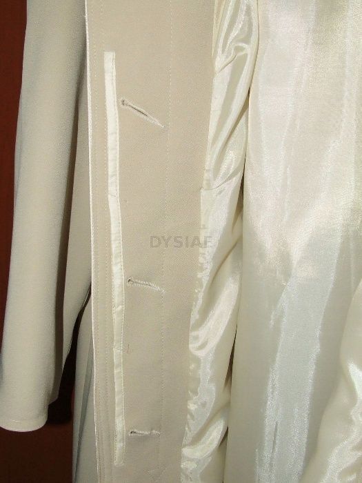 Płaszcz damski elegancki podszewka jedwabne wykończenia 40 Bonitex