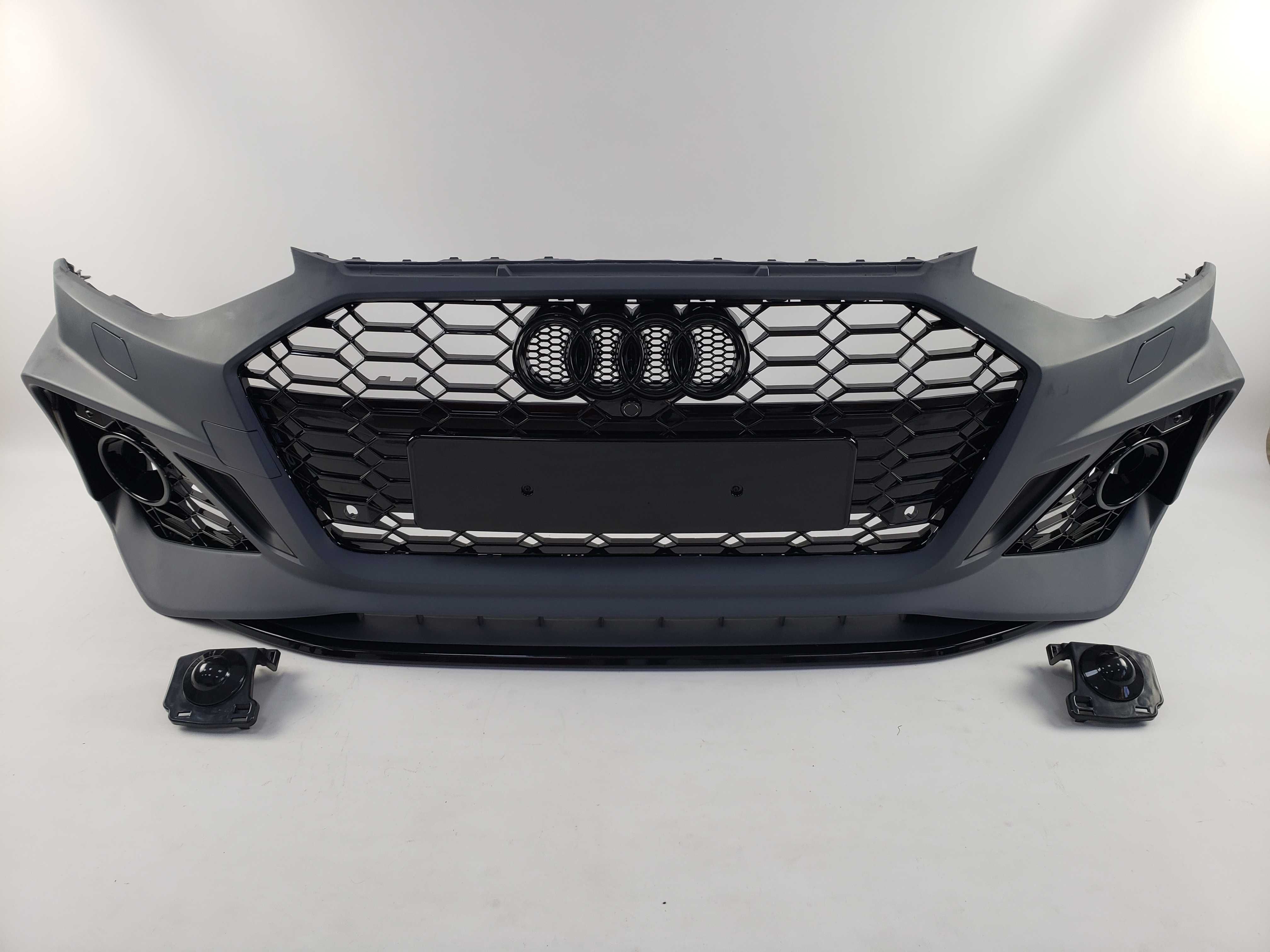 Бампер передний на Audi A4 B9 2019-2022г в Стиле RS