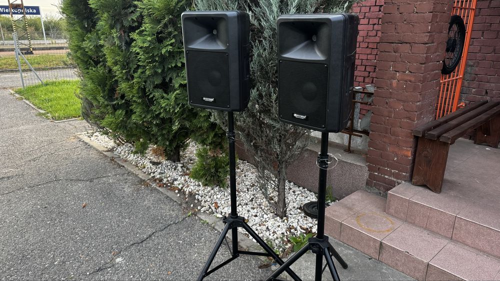 Kolumny pasywne Omnitronic KB-210. 2 sztuki plus statywy