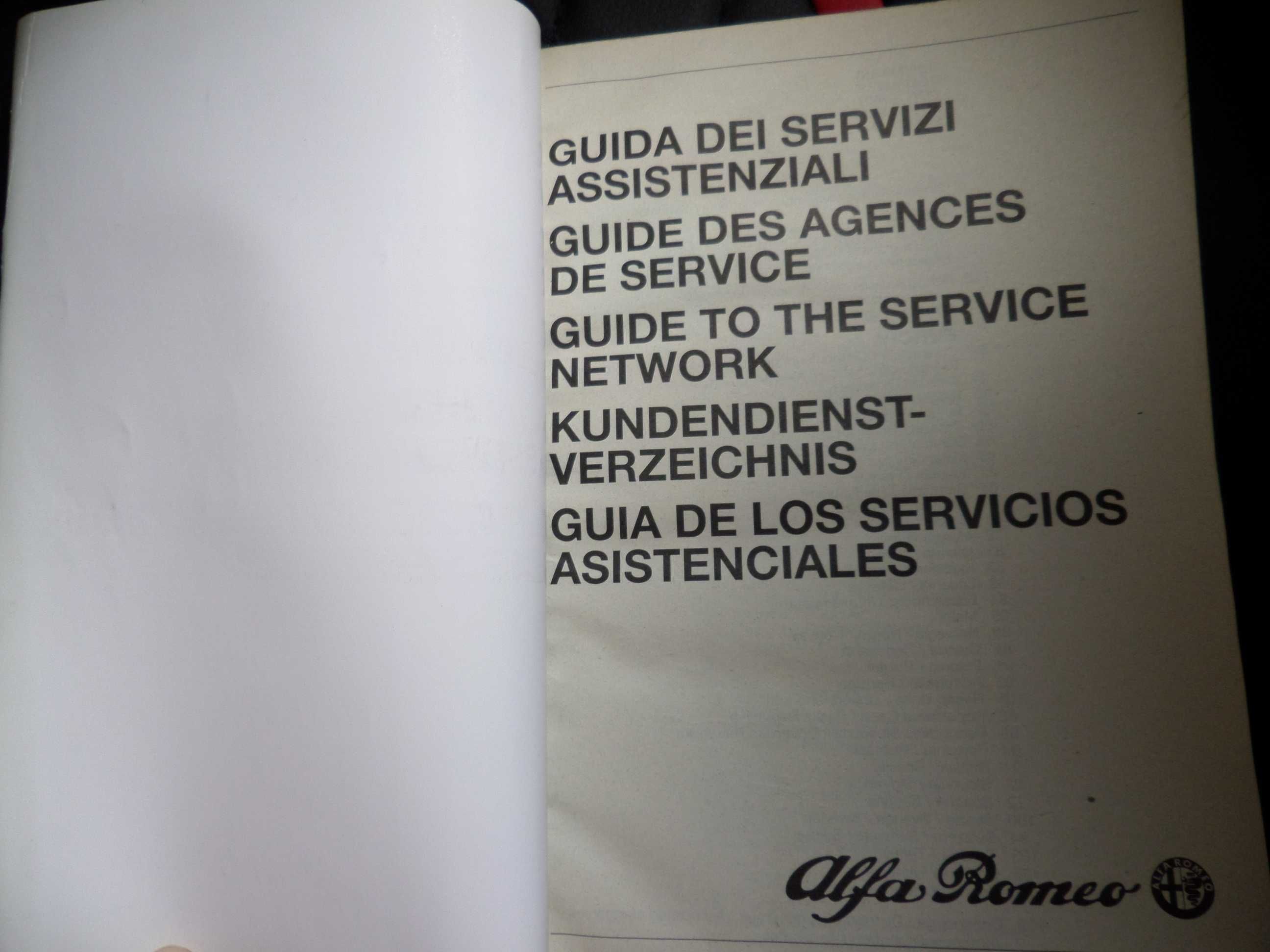 Manual Alfa Romeo 156  +  livro de 'serviço'