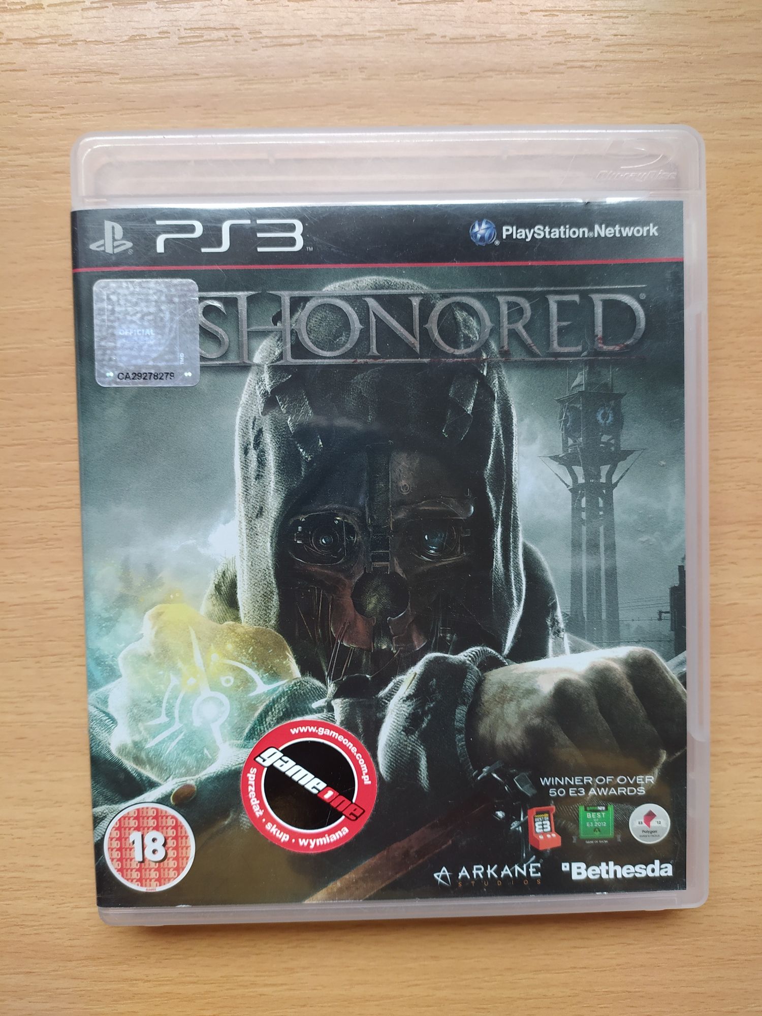 Dishonored PS3, stan bardzo dobry, możliwa wysyłka