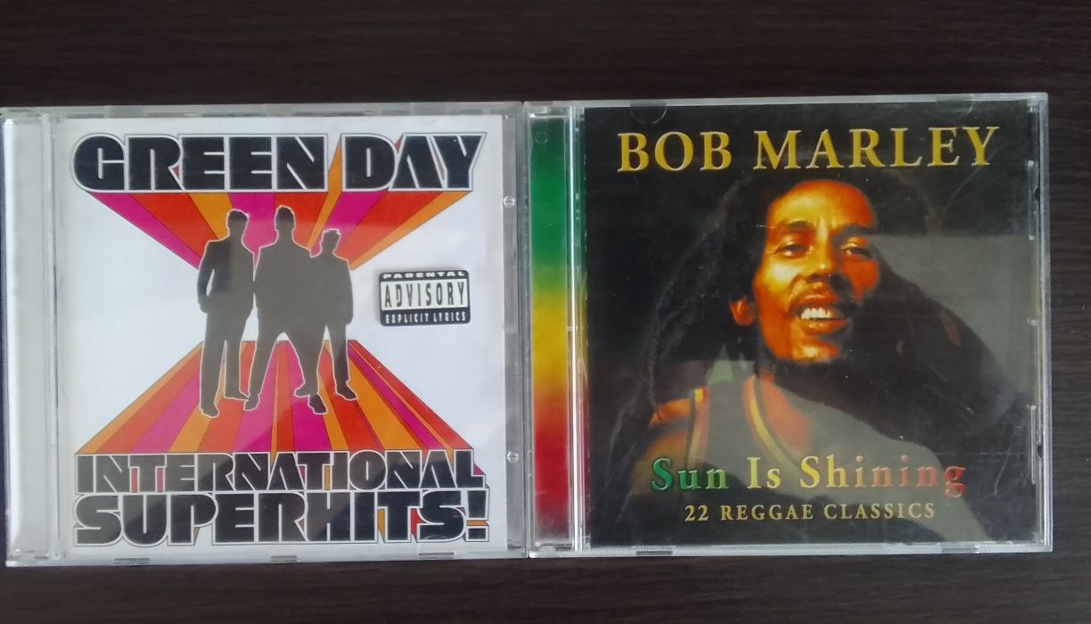 CD диски гр.Bob Marley/Green Day