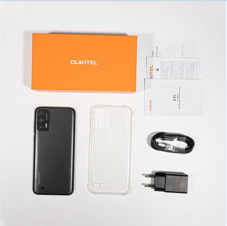 OUКITEL С31, 5150мАч, экран 6,5", 13/5Mp, 3/16 Gb + карта памяти 64Gb