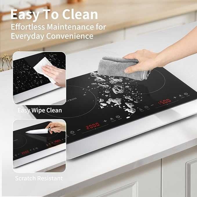 Płyta indukcyjna kuchenka nablatowa wolnostojąca przenośna 2 palniki