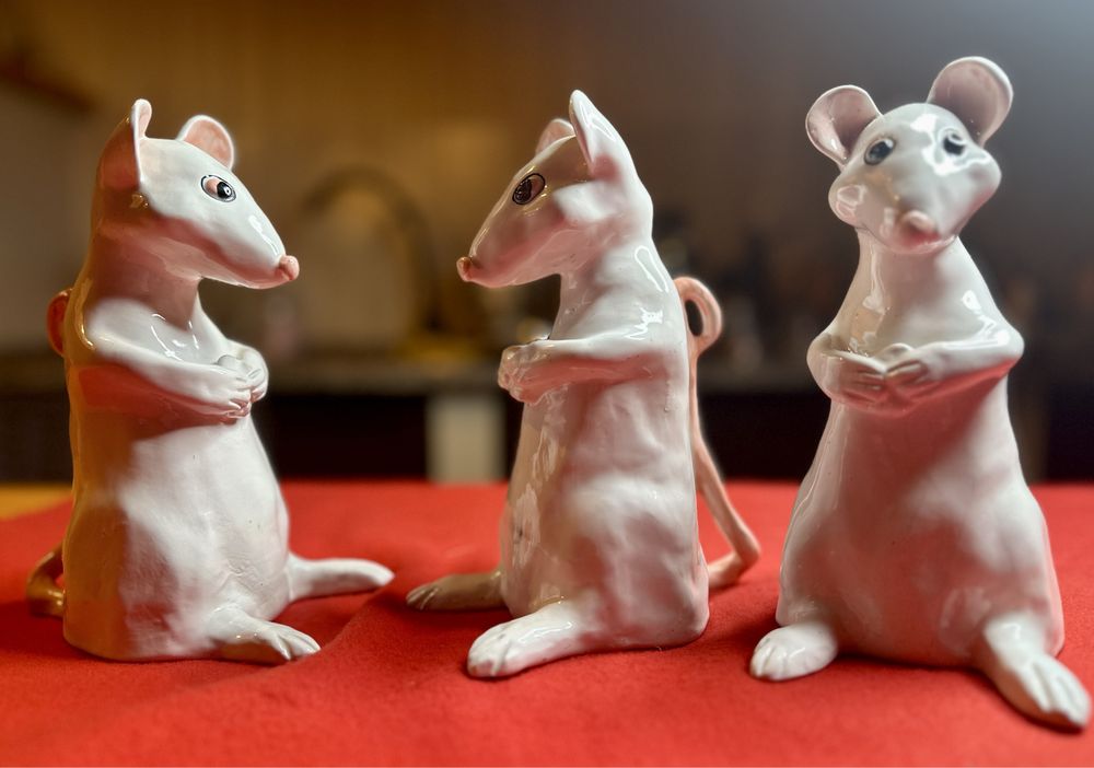 Ratos em ceramica