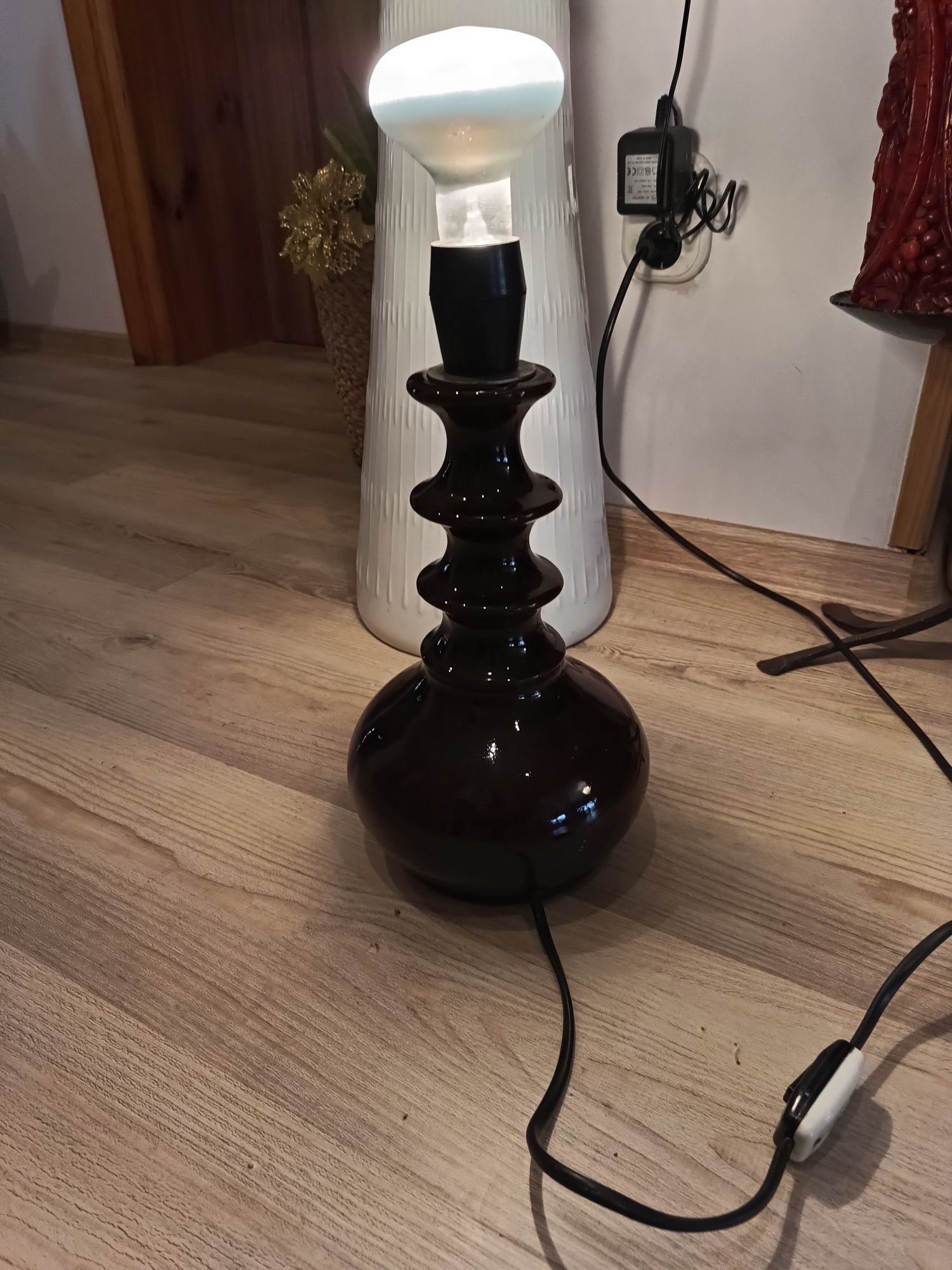 Lampa ceramika Łysa Góra Mirostowice Mysłakowice PRL