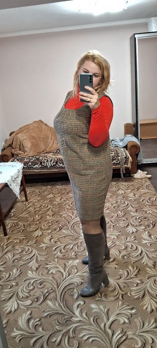 Сукня Сарафан теплий шерсть розмір 54