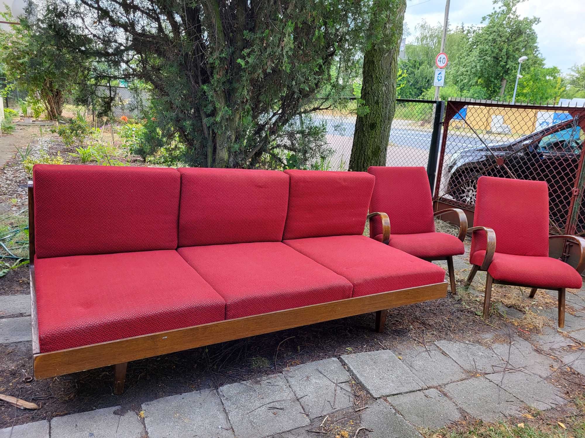 Sofa + 2 fotele Vintage