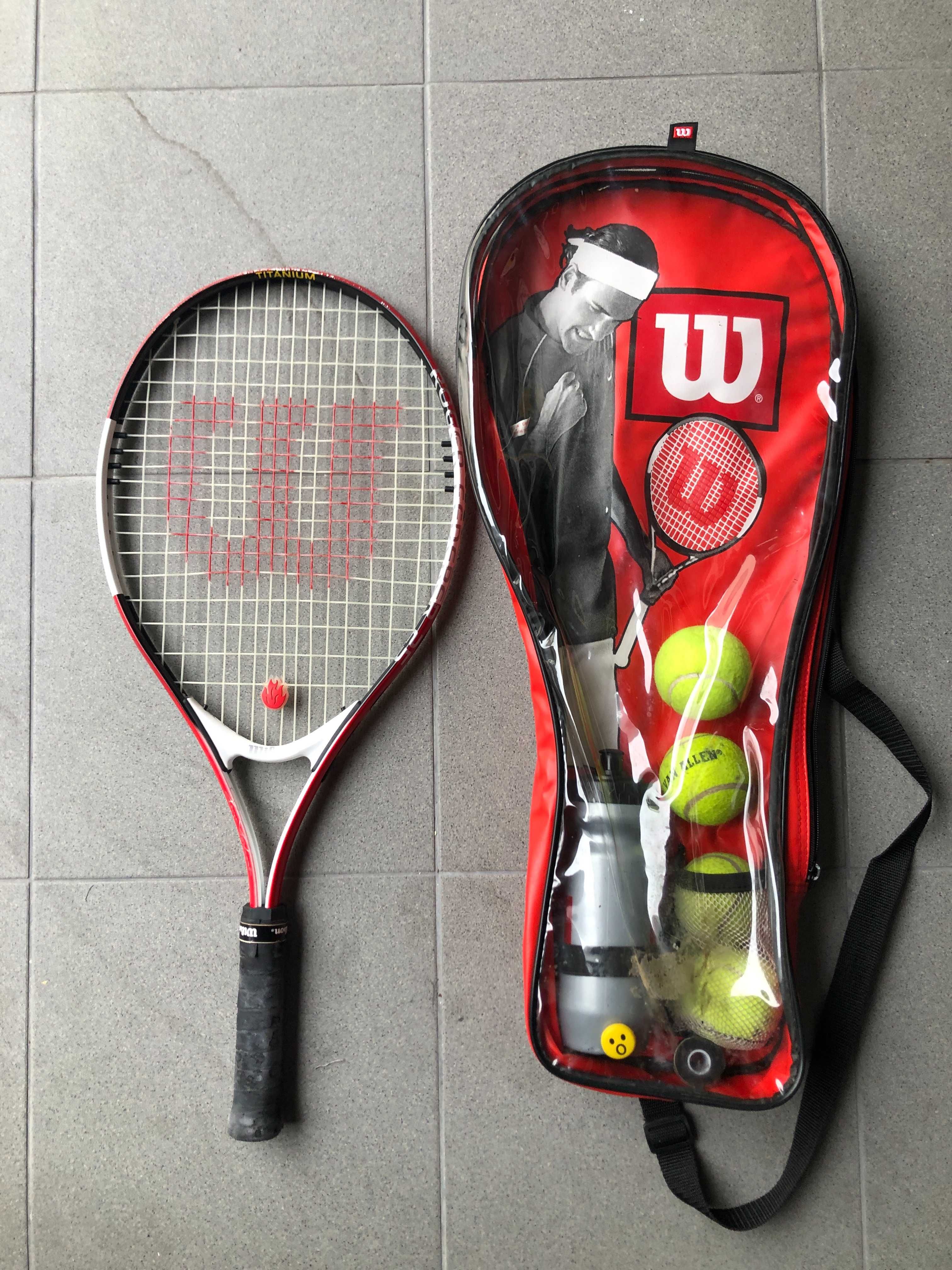 Raquete de ténis da Wilson com saco