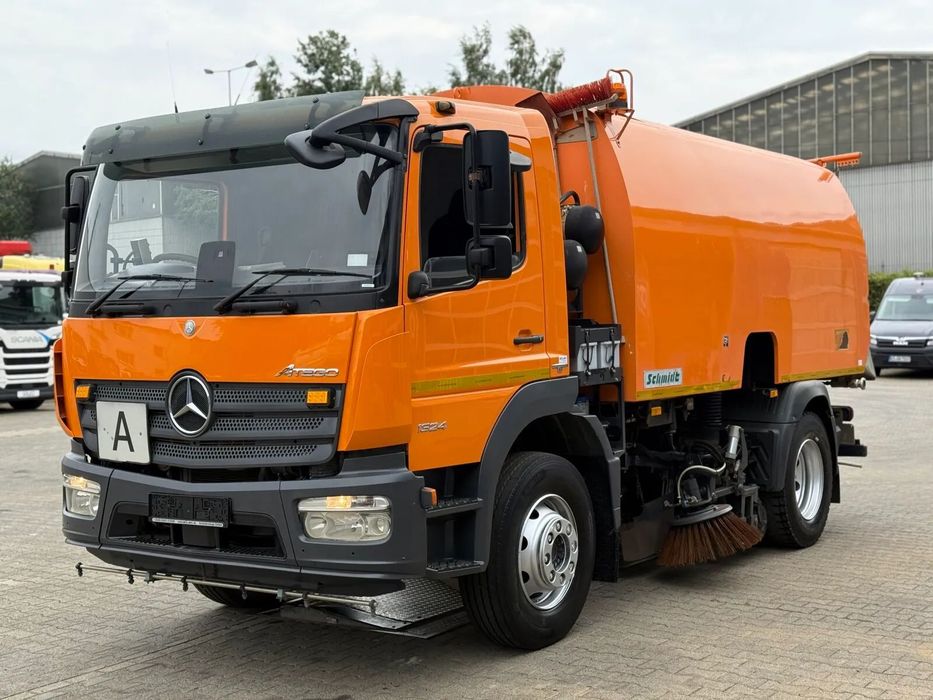 Mercedes-Benz ATEGO 1324 4x2 EURO 6 ZAMIATARKA SCHMIDT SKF S7B  | 7m3 | 6823 mth | TOP stan | Z Niemiec | 1 wł | Gotowa do pracy |