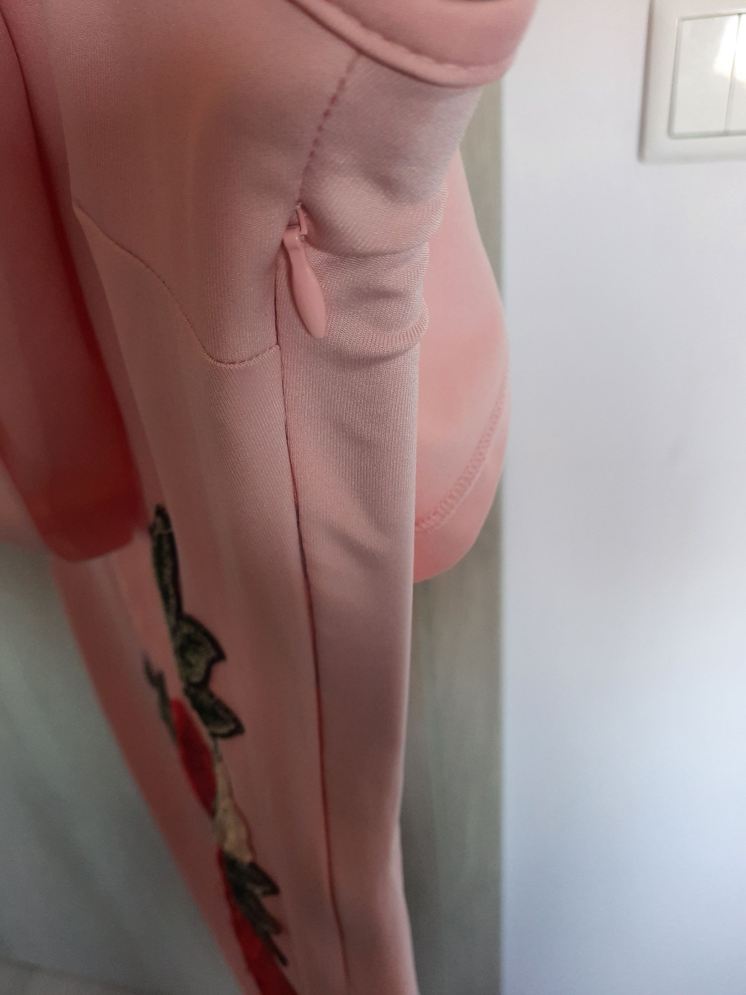 Różowa sukienka hiszpanka rozm. M/38