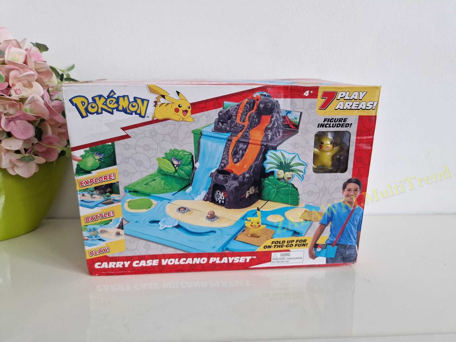 Pokemon Walizka transportowa Wulkan Figurka pikachu