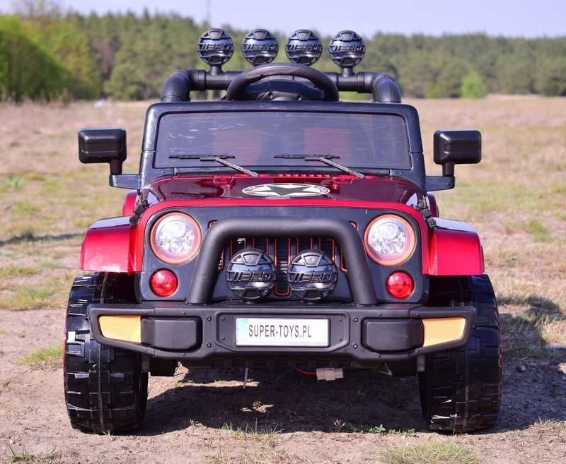 Auto samochód pojazd na akumulator JEEP FULLTIME 4x4 funkcja bujania