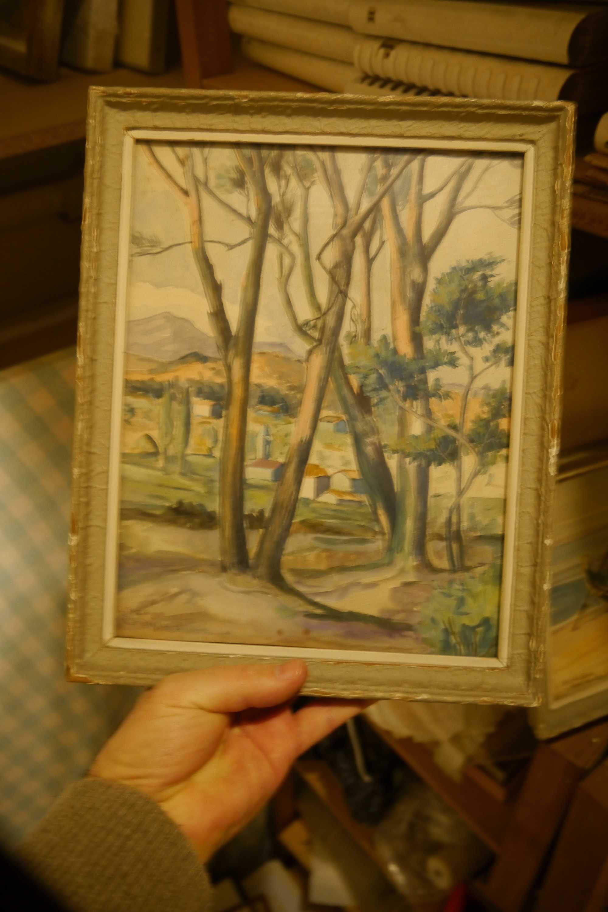 Pintura a óleo assinada José Rodrigues - floresta