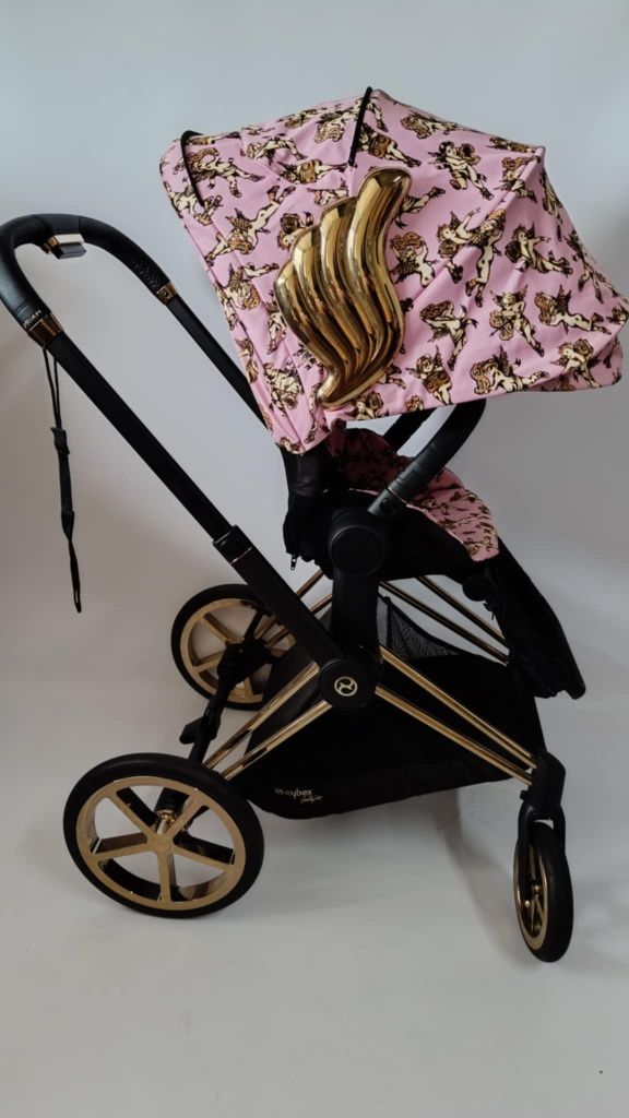 Cybex Jeremy Scott Cherubs Pink+ gondola simply flowers