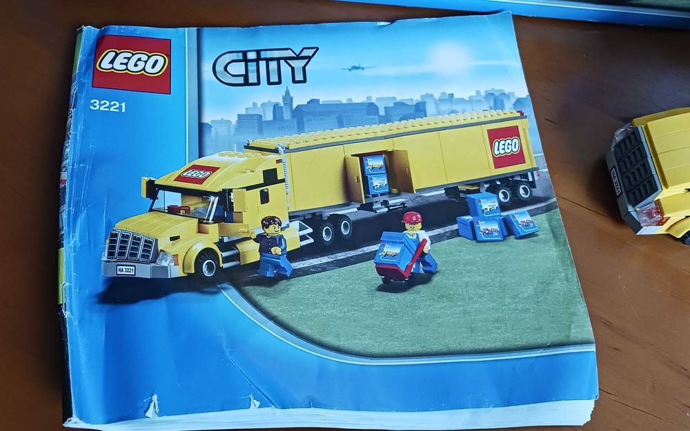 Lego City 3221 Żółta Ciężarówka TIR + pudełko + instrukcja