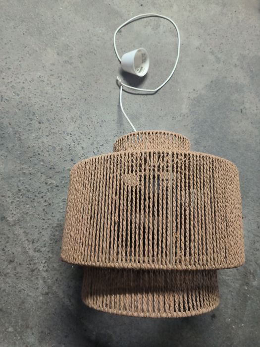 Abajur Natural Minimal em corda