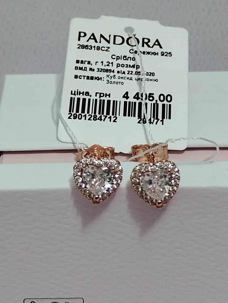 Каблучка Pandora,червоне серце кольцо пандора, срібло925