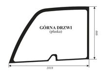szyba drzwi góra Manitou MHT 10120 , 10180, 780, 860 , 10225 ACX569i
