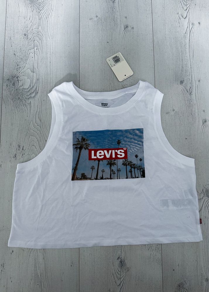 Nowy crop top Levi’s. Biały crop top Levi’s