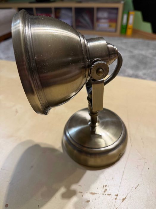 Kinkiet ścienny klasyczny miedziano brązowy z żarówką