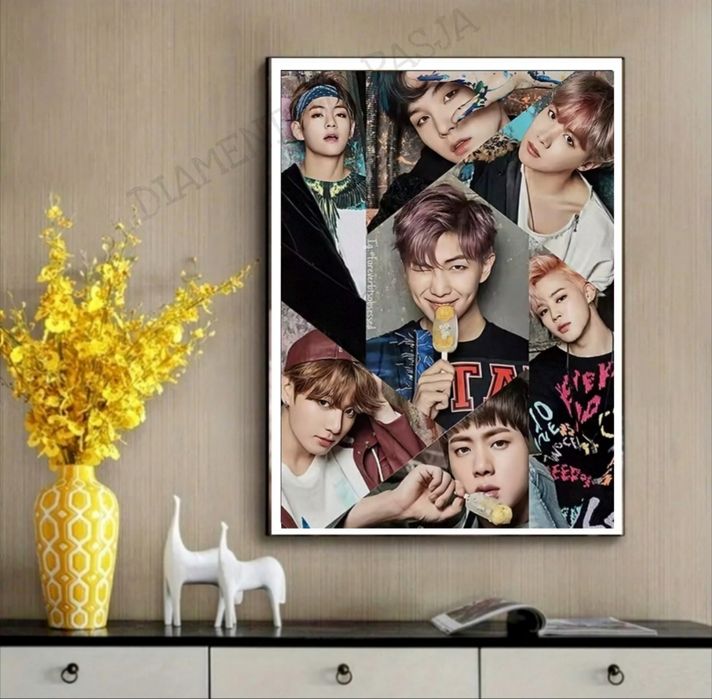 BTS BANGTAN BOYS ARMY K-pop obraz mozaika diamentowa do WYKONANIA