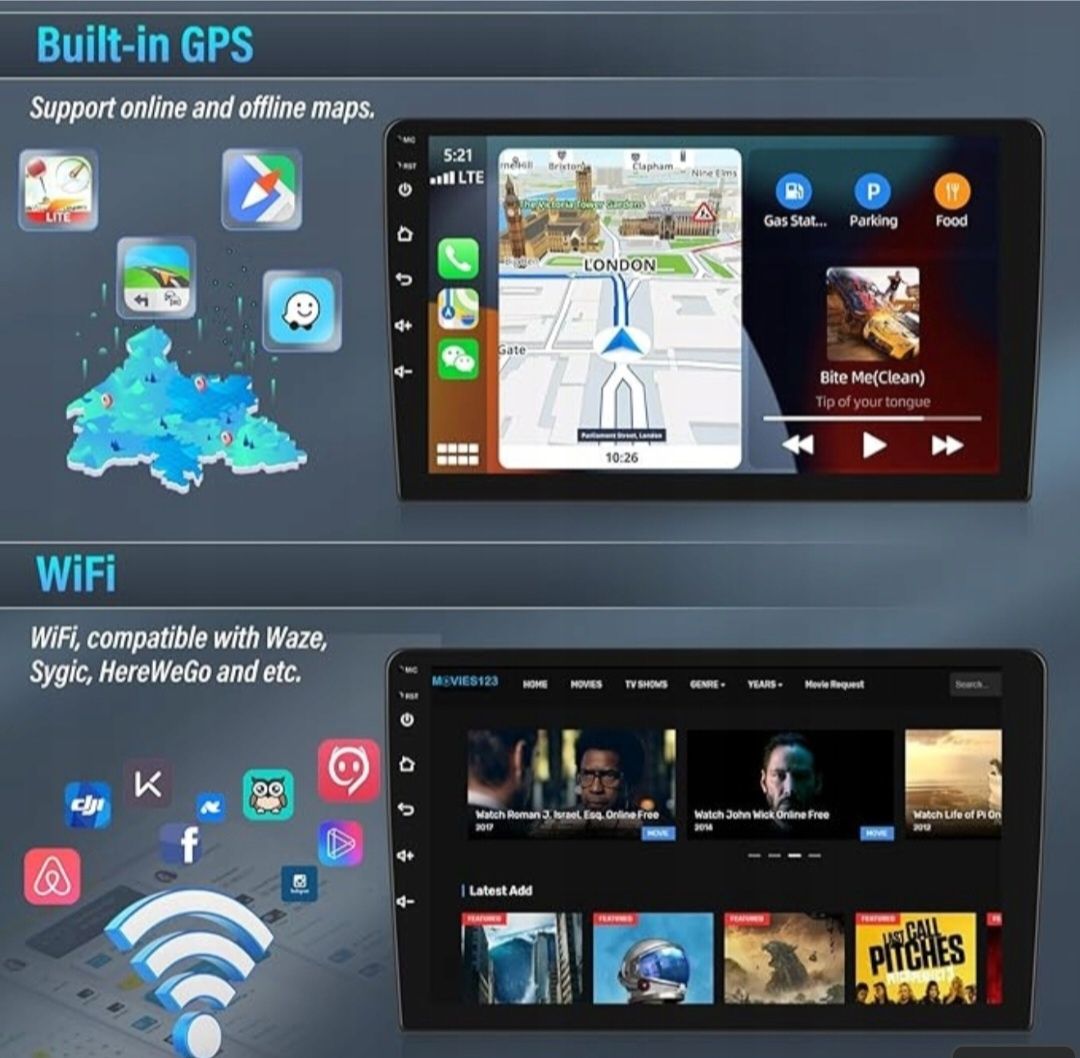RADIO NAWIGACJA GPS BMW 1 , 2008 , 2012 ANDROID + kamera cofania