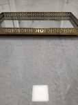 Zlota Lustrzana taca Zara home