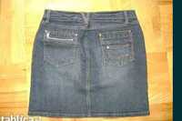 Spódnica jeansowa z lycrą krótka CAMAIEU rozm 42, stan idealny