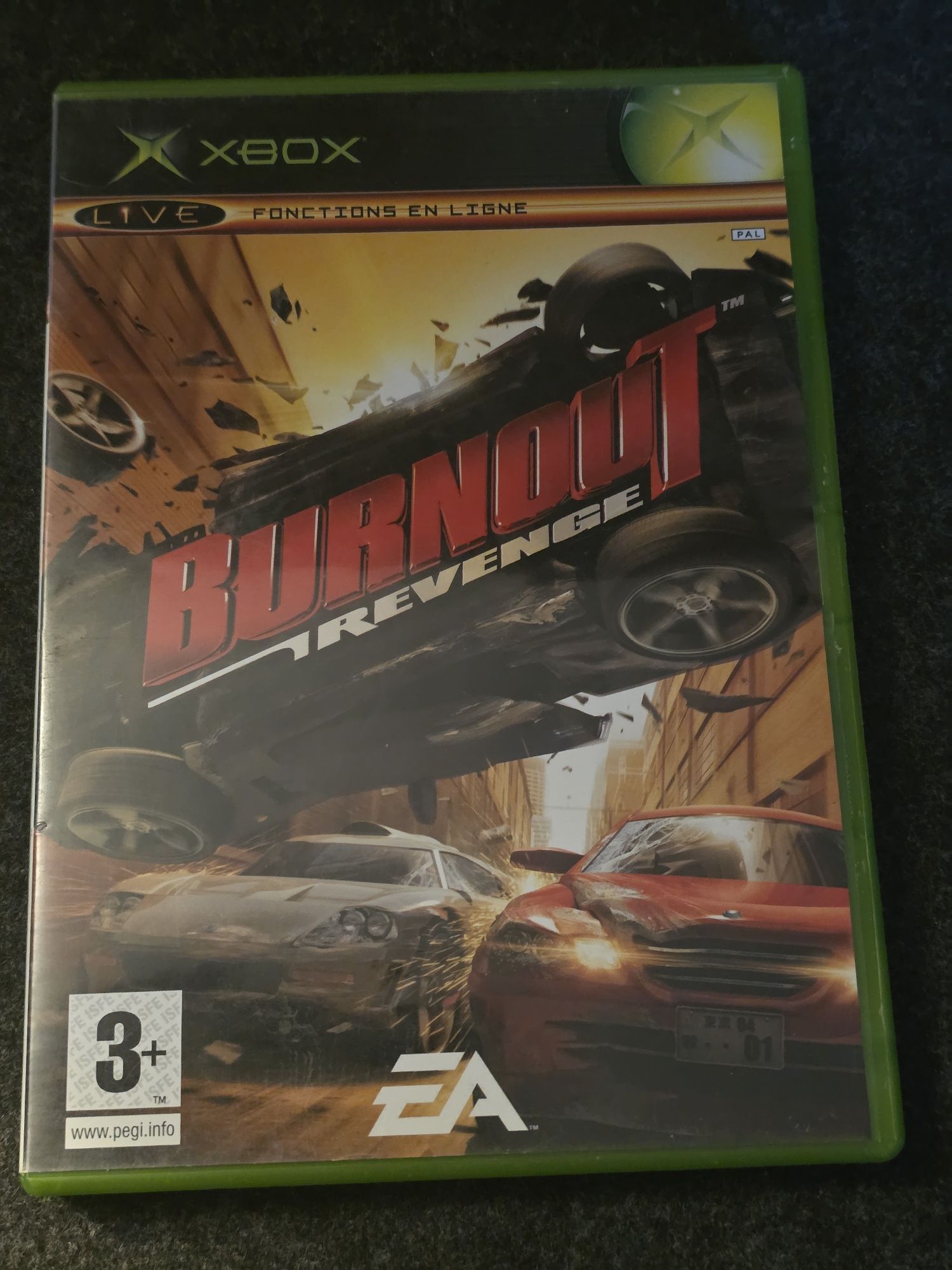 Burnout Revenge - Xbox - Caixa francês, jogo inglês