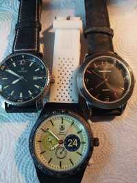 Trzy stare zegarki kwarcowe