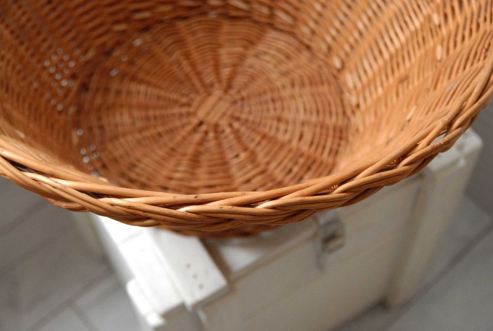 Duży kosz wiklinowy legowisko dla kota, psa 58 cm