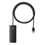 Baseus Lite Series HUB adapter USB-A do 4xUSB-A 3.0 5Gb/s czarny