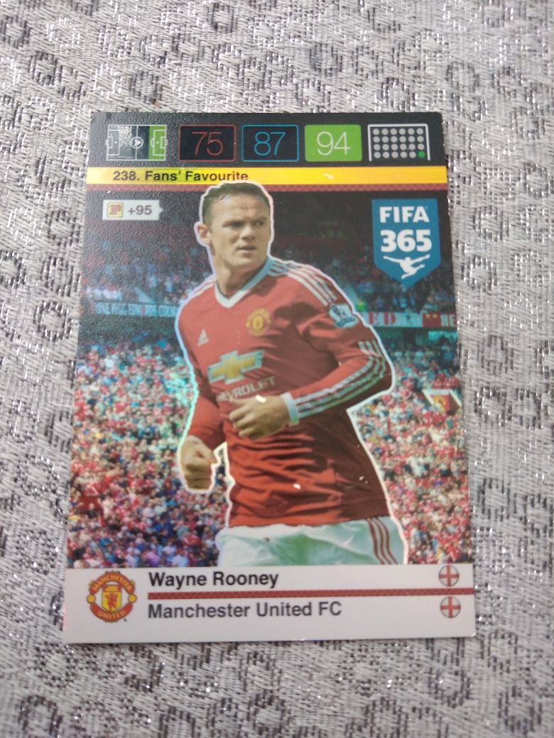 Karta fans favourite Roney fifa 365 Manchester United 2015 Panini 2016