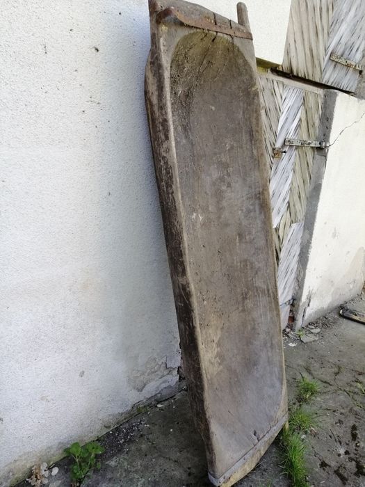 Stara wanna, zabytkowe koryto drewniane, niecka 2m