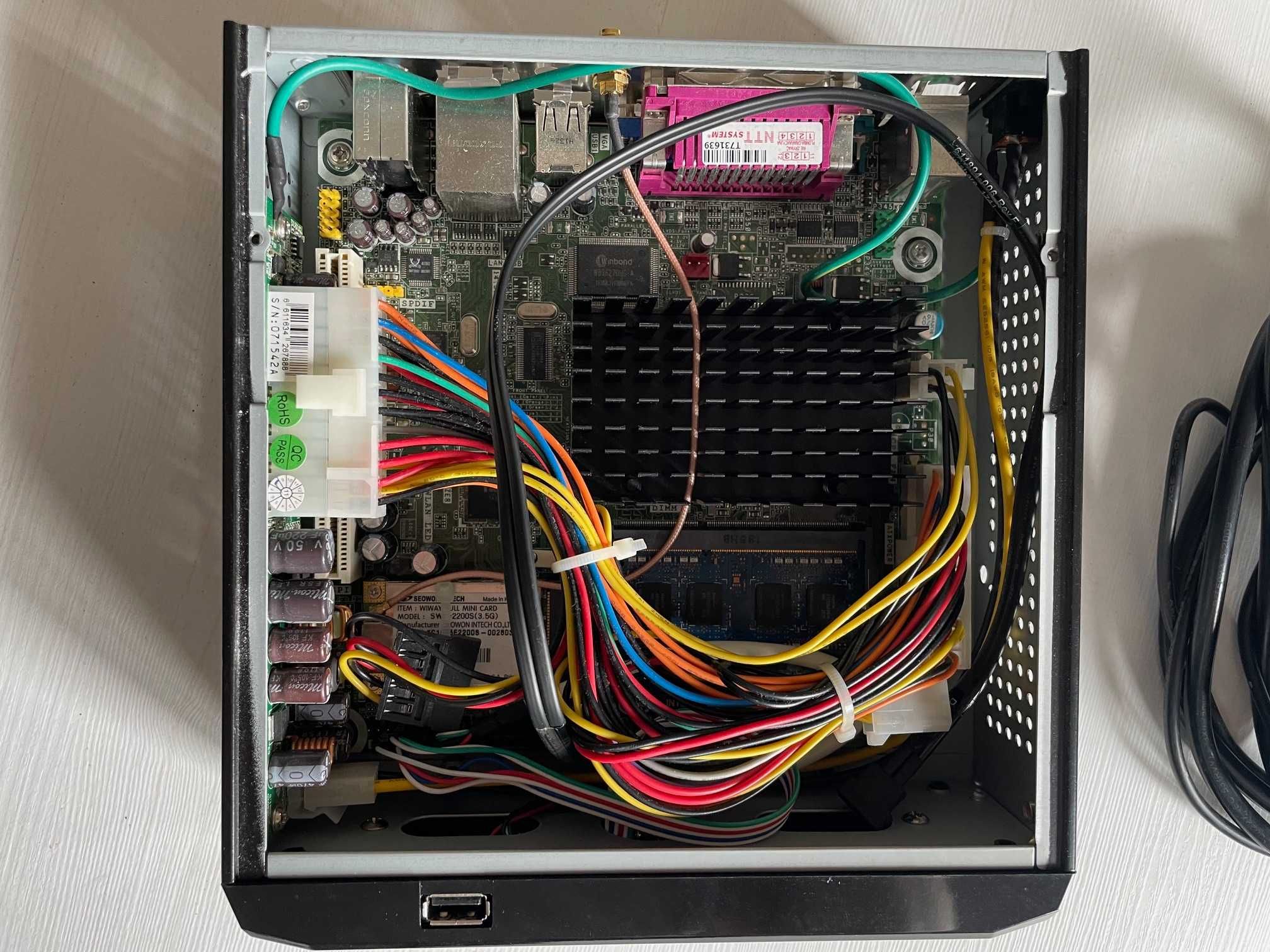 Komputer Intel Atom D525 4GB RAM Mini ITX jako NAS HomeAssistant WIFI