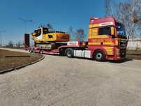 Transport niskopodwoziowy, maszyn rolniczych, budowlanych, kombajnów,