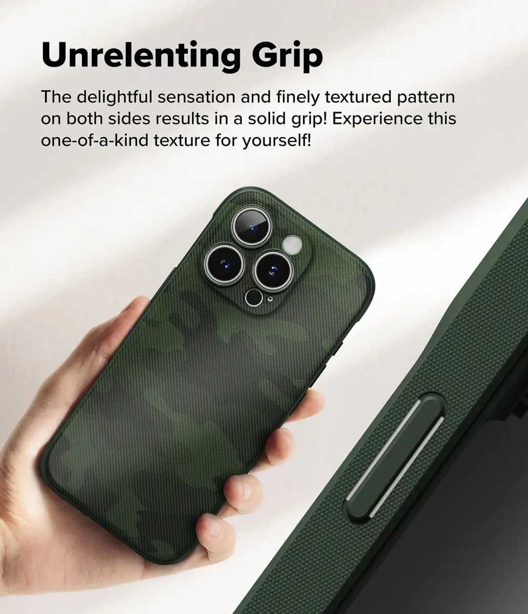 Чехол Ringke Onyx Design для iPhone 16 Pro Max Camo Green