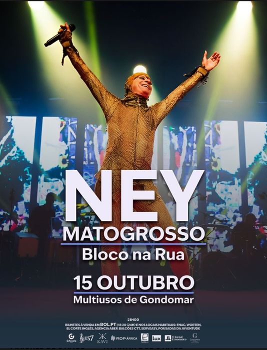 Bilhetes NEY MATOGROSSO – Gondomar