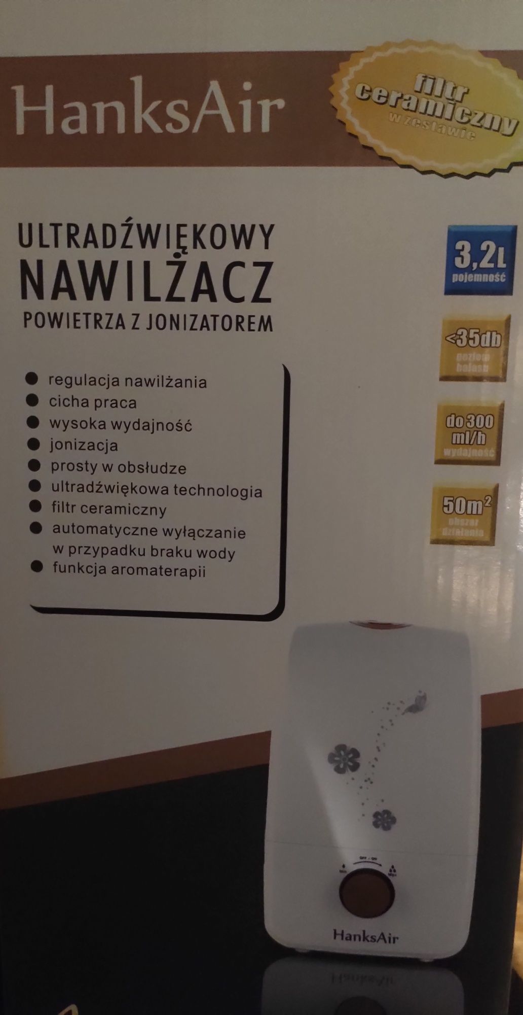 Nawilżacz powietrza z jonizatorem