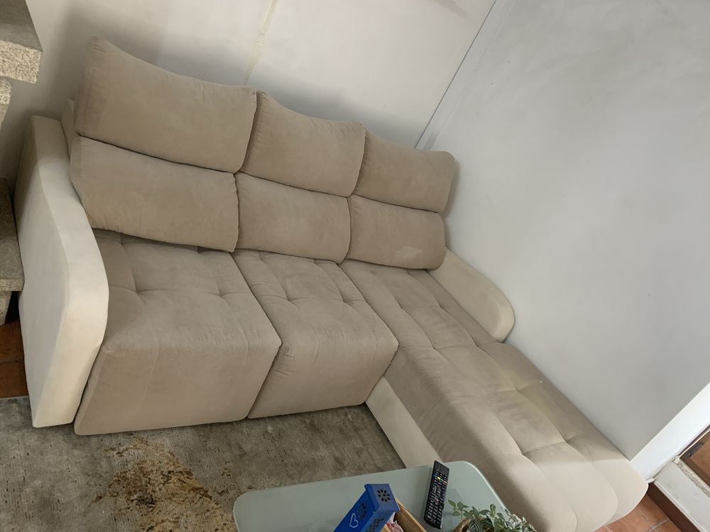 Sofa com 3 lugares c chaise long