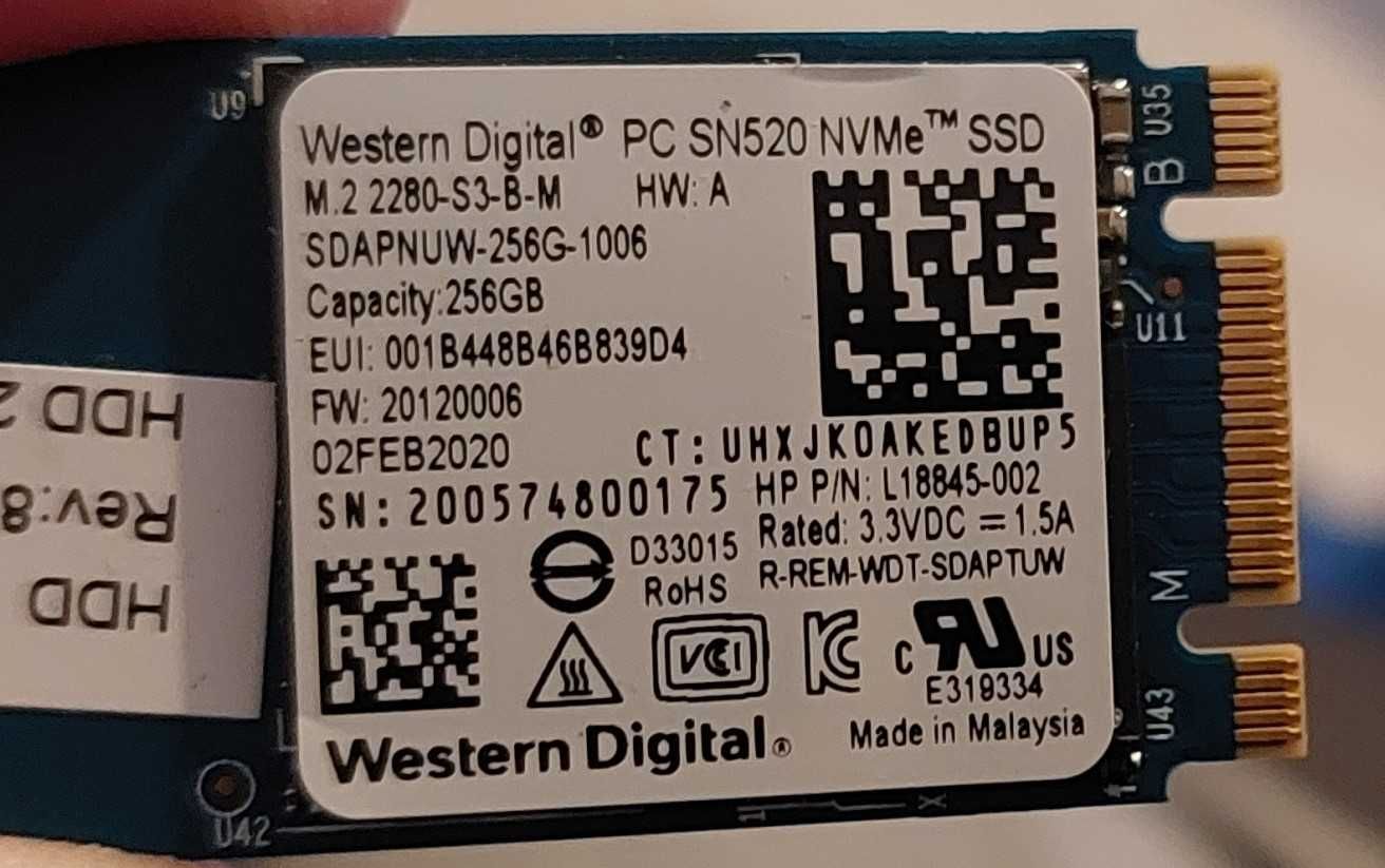 Dysk SSD 256 GB + kieszeń ORICO - używane