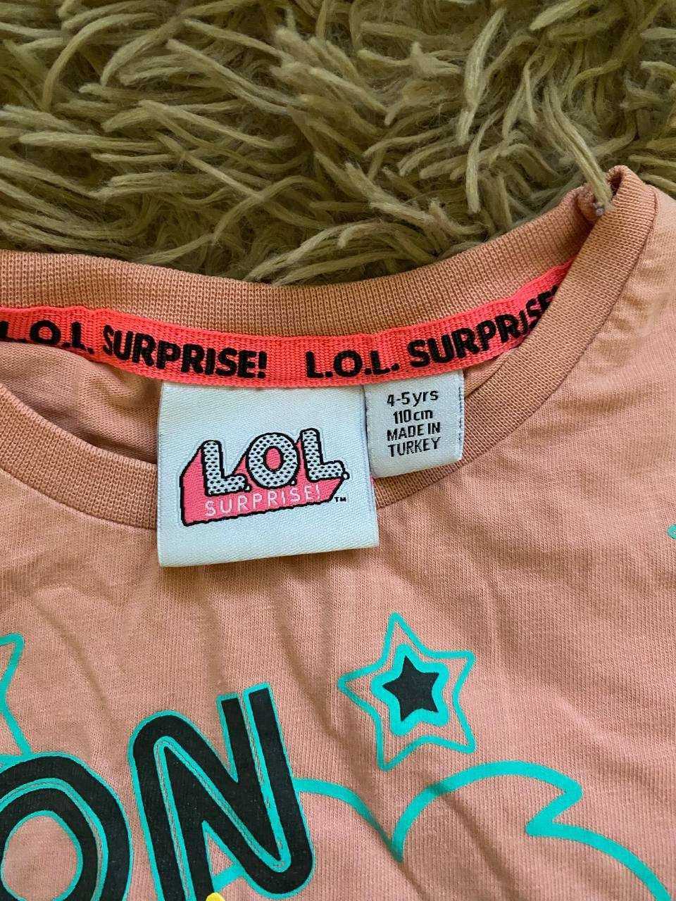 Продам футболку LOL (ЛОЛ) Neon Vibes на девочку 4-5 лет