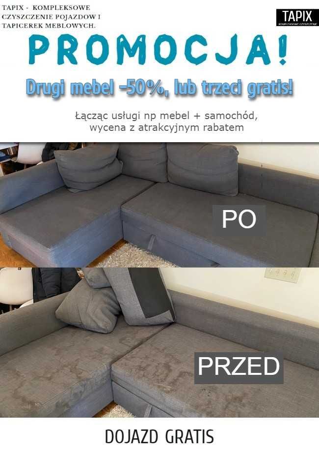 PROMO! Kompleksowe czyszczenie, pranie tapicerki (meble, pojazdy)