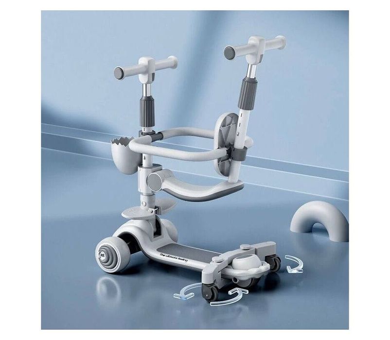 Самокат 3 в 1 самокат з бортиком з батьківською ручкою Maraton Zetec