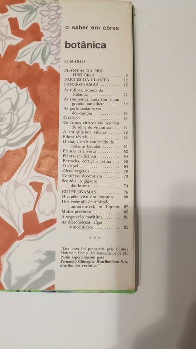 O Saber em Cores - Enciclopédia Didático Visual - Botanica