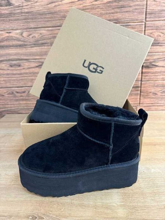 Купити Оригінальні Уггі UGG Classic Ultra Mini Platform Black 36-40