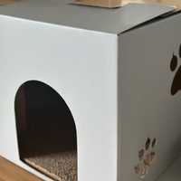 Domek kartonowy dla kotów (2 sztuki)